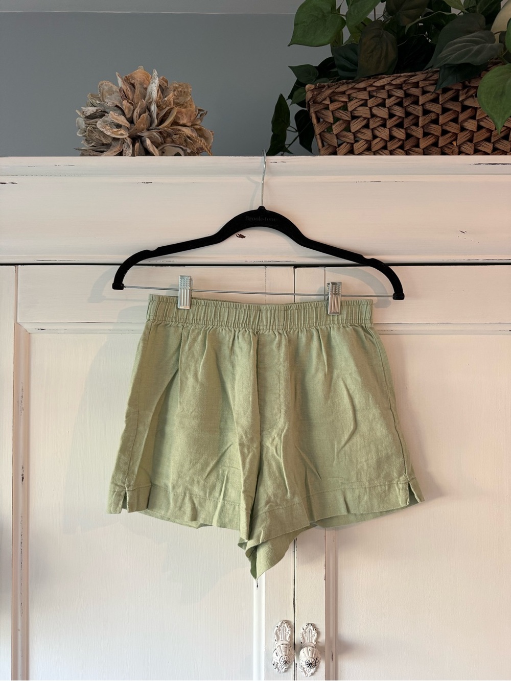 La Hearts Light Sage Athletic Lounge Shorts
